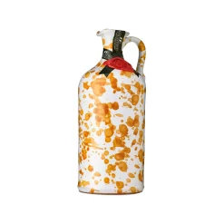 New Puglian Extra Virgin Olive Oil in Yellow Splatter Ceramic Bottle, 500ml Ingredients Brands|Italian Ingredients