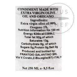 Best Puglian Olive Oil with Oregano in Terracotta Bottle, 250ml Ingredients Brands|Italian Ingredients