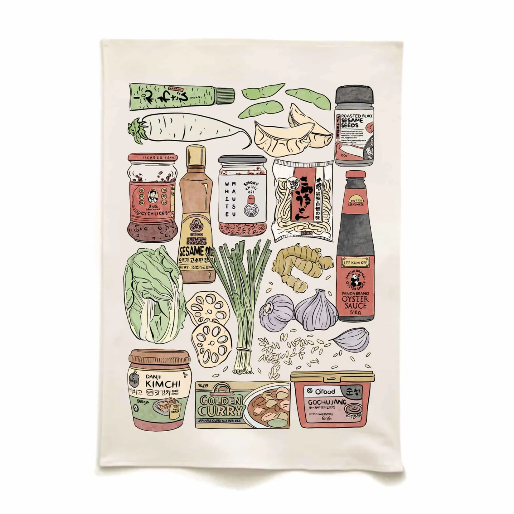 Best East Asian Ingredients Organic Cotton Tea Towel Kitchen Textiles & Clothing