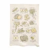 Discount Types of Pasta Organic Cotton Tea Towel Kitchen Textiles & Clothing