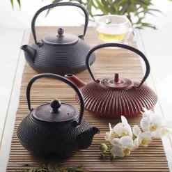 Outlet Red Cast Iron Teapot, 600ml Tableware Brands|Japanese Ingredients