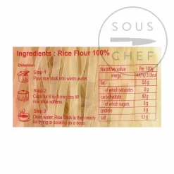 Hot n Rice Sticks, 5mm, 375g Ingredients Brands|Southeast Asian Ingredients