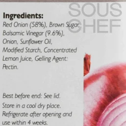 Hot Red Onion Chutney with Balsamic Vinegar, 1.15kg Ingredients Brands|Vegetables