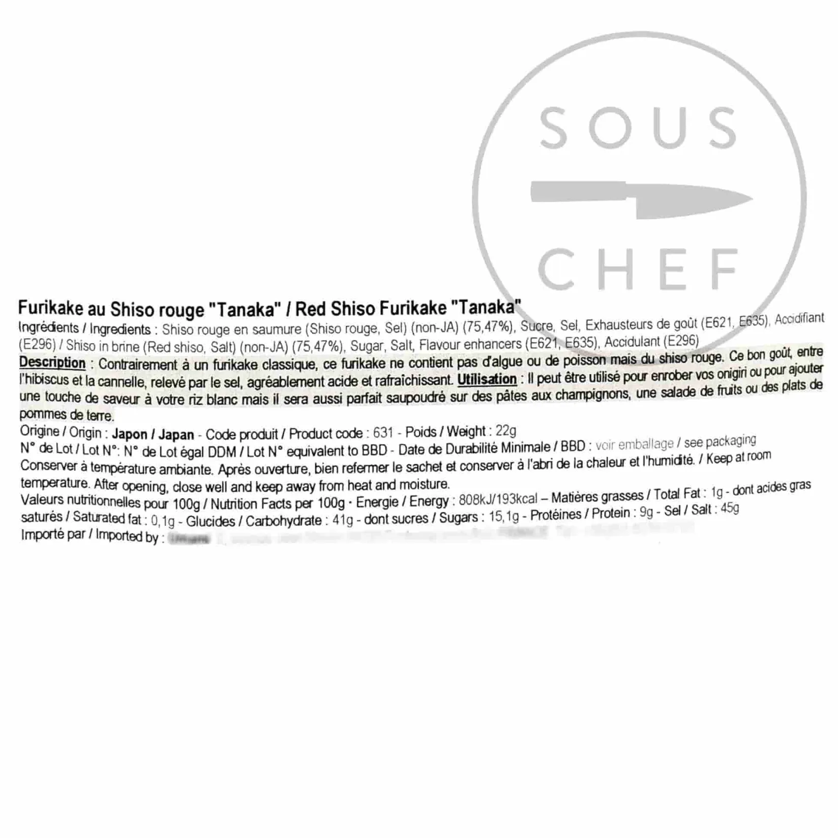 Online Red Shiso Furikake, 22g Japanese Ingredients|Herbs & Spices