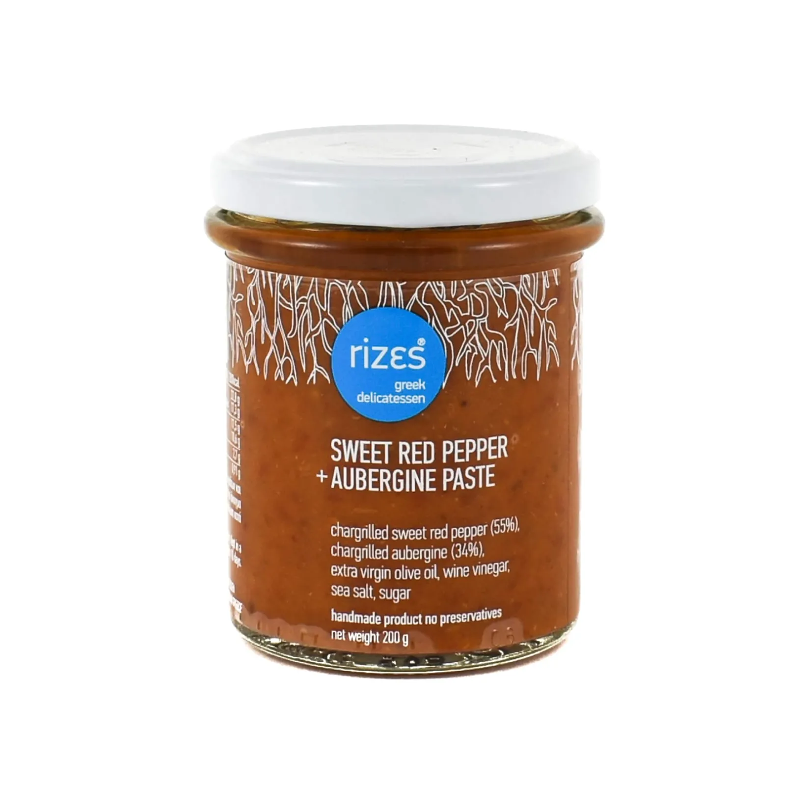 Best Red Pepper & Aubergine Paste, 200g Ingredients Brands|Greek Ingredients