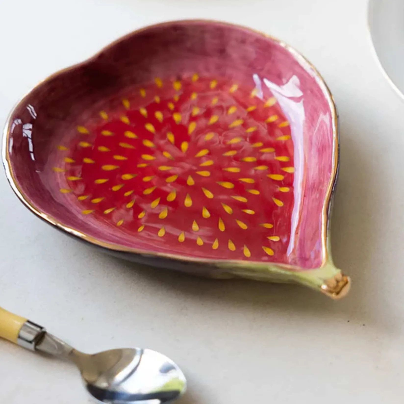 Online Fig Bowl with Gold Detail, 16x19cm Tableware Brands|Bowls