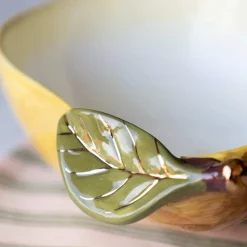 Online Pear Bowl with Gold Detail, 14x20cm Crockery & Dinnerware|Bowls
