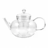 Hot Round Glass Teapot & Strainer 1.2 litres Tableware Brands