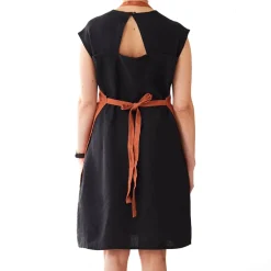 Online Rust Daily Linen Apron Kitchen Textiles & Clothing