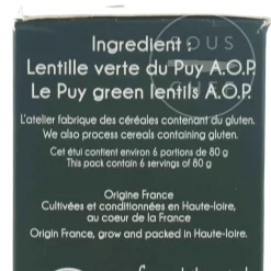 Hot AOP Green Puy Lentils, 500g French Ingredients|Pasta, Rice & Beans