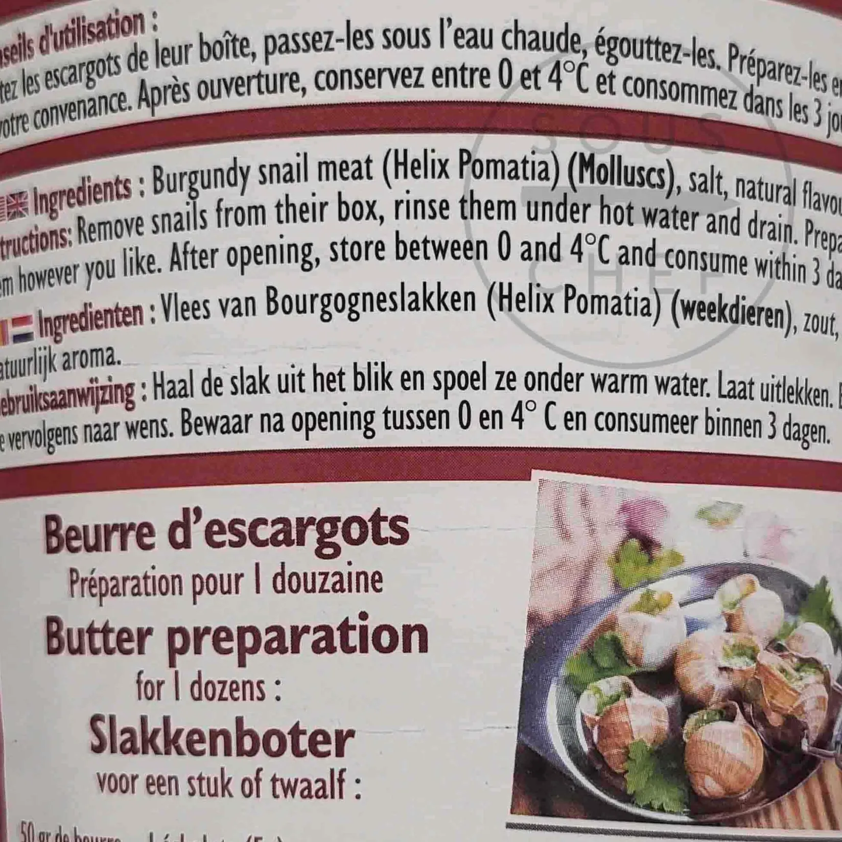 Sale Extra Large Burgundy Snails Ingredients Brands|French Ingredients