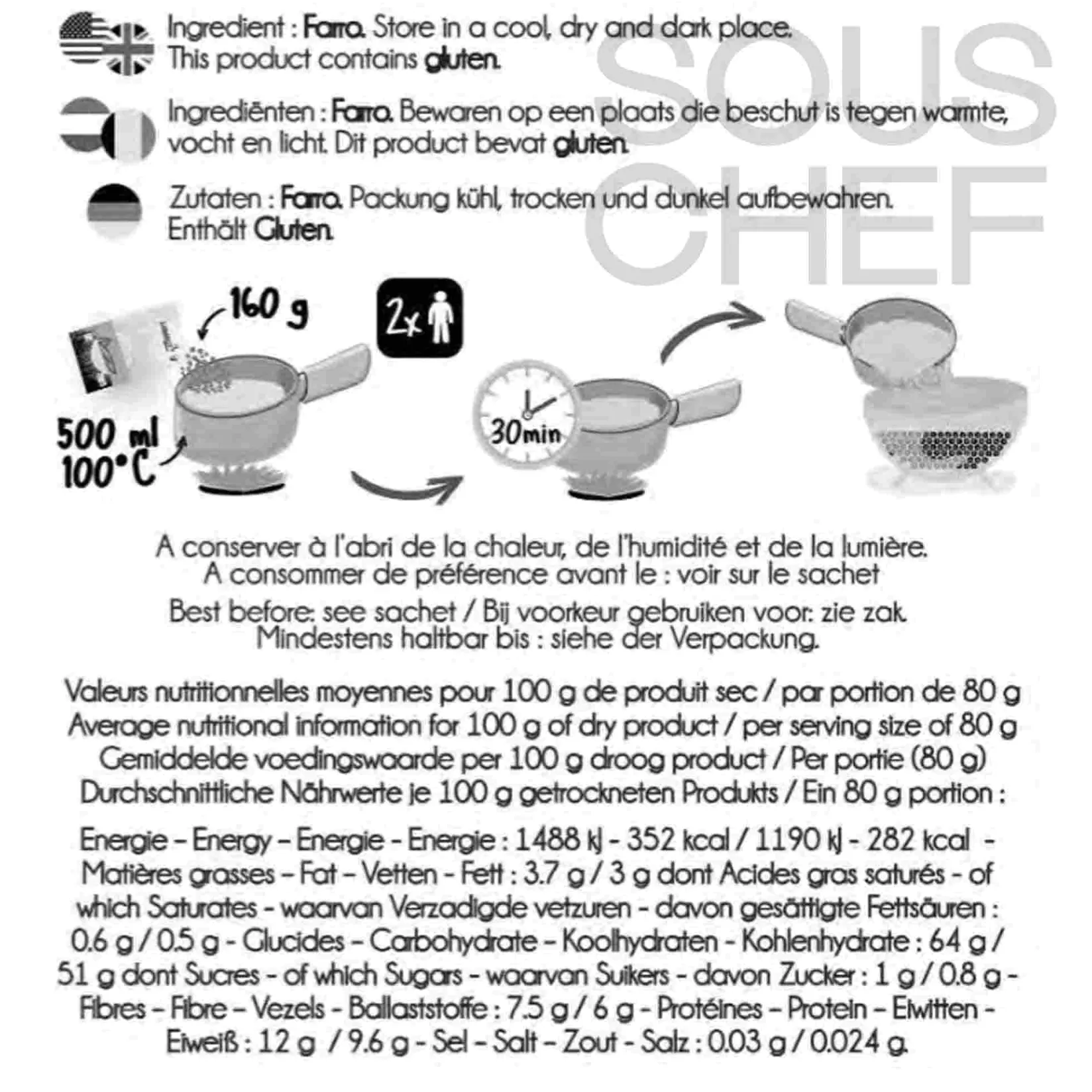 Clearance Farro, 950g Ingredients Brands