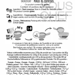 Giant Couscous Pearls, 800g Ingredients Brands|Pasta, Rice & Beans