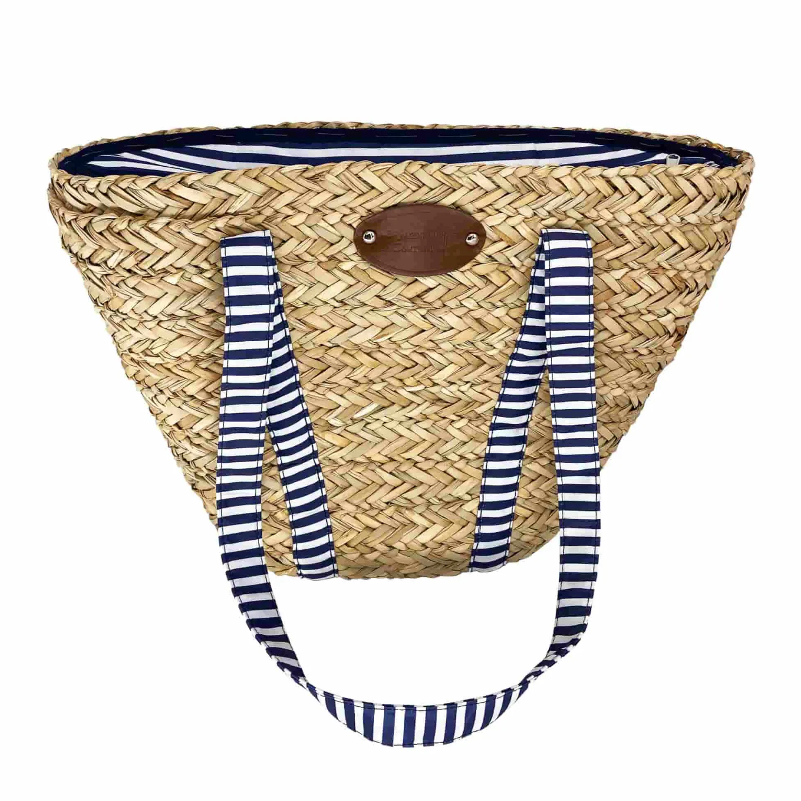 Best Sac de Plage Riviera Blue Stripe Picnic Tote, 4 Person Picnicware|Disposable Tableware