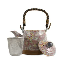 New Saku Pink Japanese Teapot Japanese Ingredients|Japanese Tableware