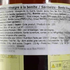 Online Sanbaizu Vinegar With Bonito, 180ml Ingredients Brands|Japanese Ingredients