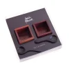 Outlet Rosewood Salt & Pepper Pots with Black Horn Spoons Cutlery|Tableware Brands