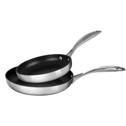 Online HaptIQ 2 Piece Stainless Steel Non-Stick Frying Pan Set Pots & Pans