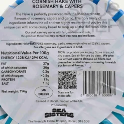 Tinned Cornish Hake With Rosemary & Capers, 110g Tinned Fish & Seafood|Ingredients Brands