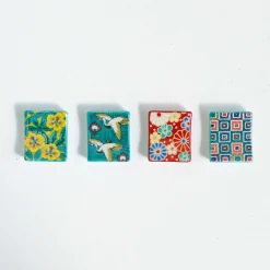 Porcelain Aoi Floral Chopsticks Rest Japanese Ingredients|Tableware Brands