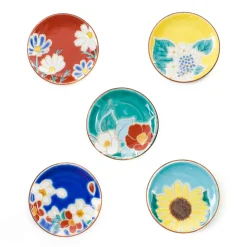 New Porcelain Assorted Floral Chopstick Rests, Set of 5 Tableware Brands|Japanese Ingredients