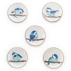 Sale Porcelain Bird on Branch Chopstick Rests, Set of 5 Tableware Brands|Japanese Ingredients