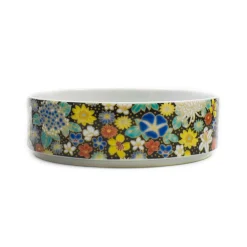 New Porcelain Black Floral Motif Sweets Container, 3 Compartments Tableware Brands|Japanese Ingredients