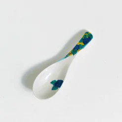 Outlet Porcelain Floral Soup Spoon Japanese Ingredients|Cutlery