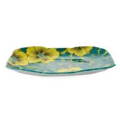 Clearance Porcelain Gold Floral Rectangular Platter, 32cm Tableware Brands|Japanese Ingredients