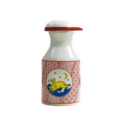 Clearance Porcelain Red Rabbit Motif Soy Sauce Pourer Japanese Ingredients|Japanese Tableware