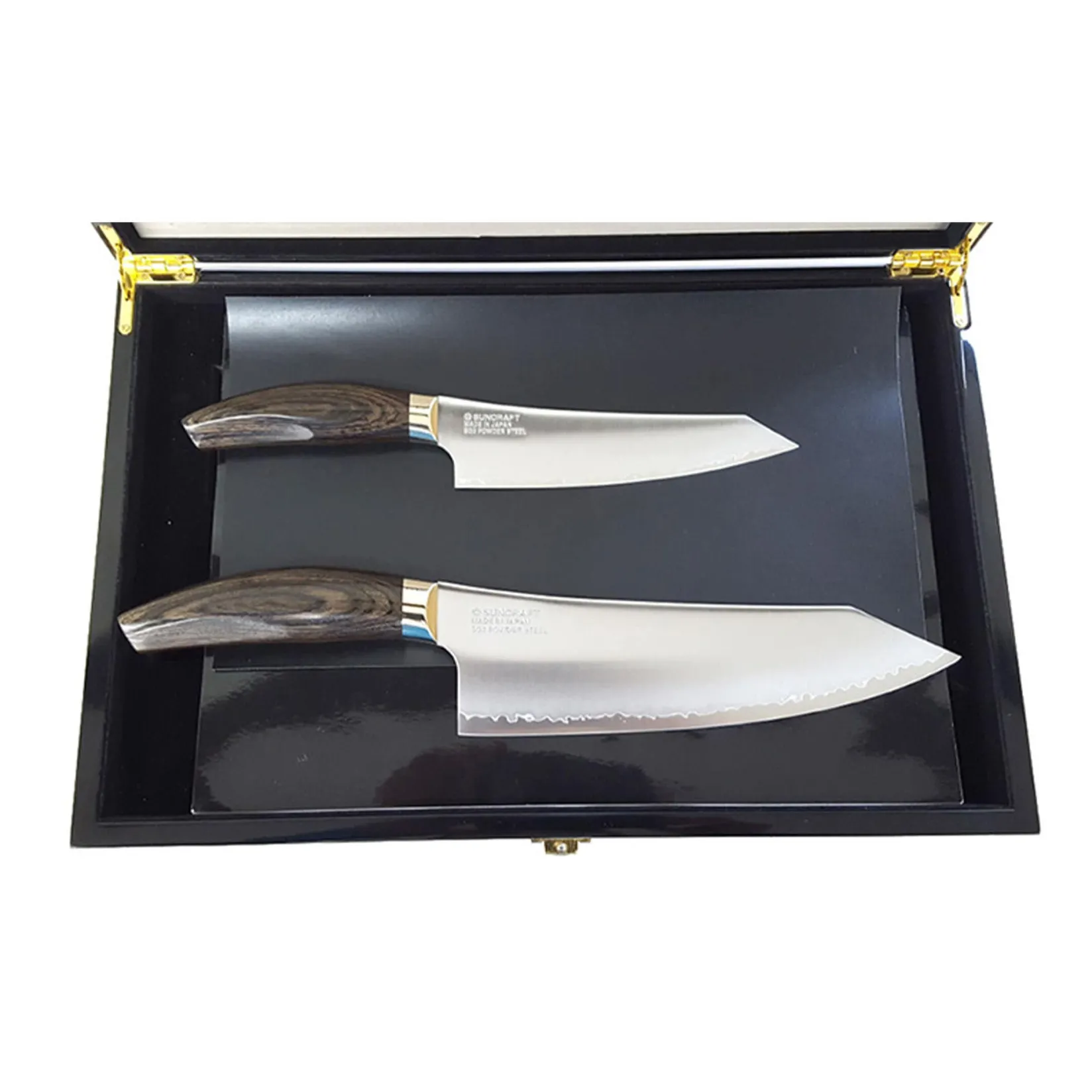 Best Seki 3 Layer Knife Duo with Wooden Gift Box Kitchen Knives