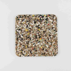 Outlet Set of 4 Beach Clean Recycled Cork Square Coasters, 10cm Tableware Brands
