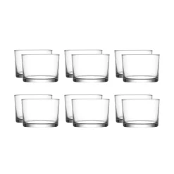 Outlet Set of 12 Bodega Low Tumblers, 240ml Tableware Brands