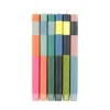 Clearance Set of 6 Colourblock Dinner Candles -Multicolour abstract Table Setting|Tableware Brands