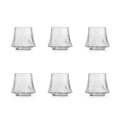 Set of 6 Geometric Tumblers, 290ml Tableware Brands