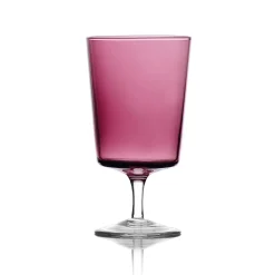 Discount Set of 6 Violet Stemmed Wine Glass Table Setting|Drinking Glasses