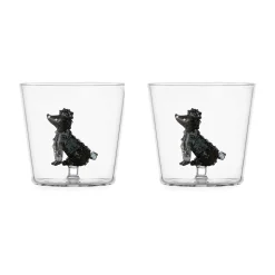 Set of 2 Poodle Tumblers, 300ml Table Setting|Drinking Glasses