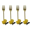 New Set of 4 Lemon Tasting Forks Cutlery|Tableware Brands