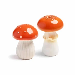 Online Set of 2 Mushroom Salt and Pepper Shakers Tableware Brands