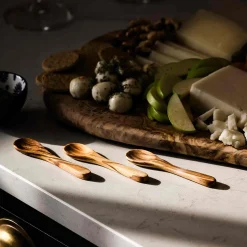 Discount Set of 3 Olive Wood Mini Spoons Tableware Brands|Cutlery