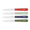 Hot Set of 4 No 112 Coloured Beechwood Handle Paring Knives, 10cm Kitchen Knives
