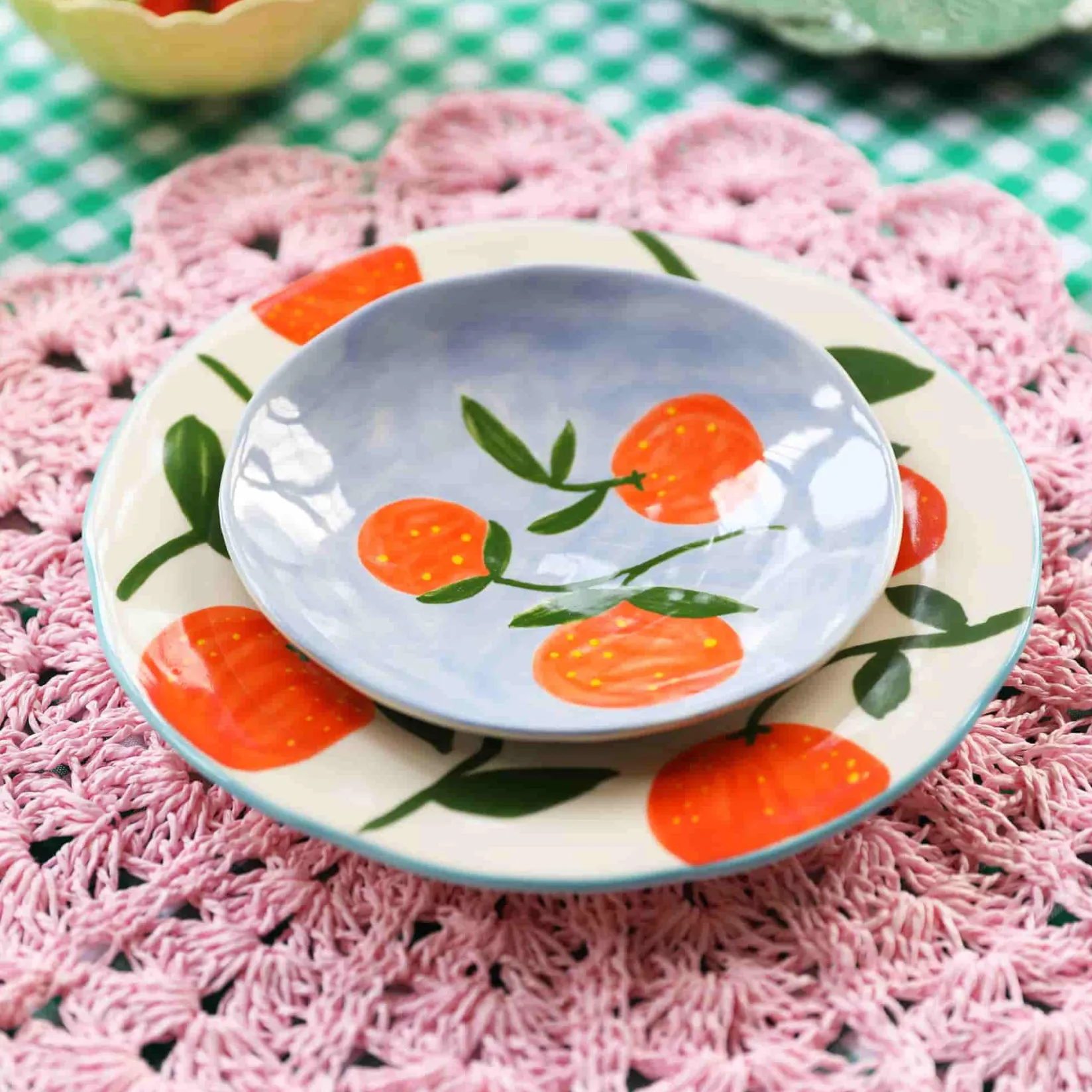 Online Set of 4 Orange Side Plates, 16cm Plates|Crockery & Dinnerware