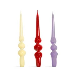 Sale Set of 3 Pink Spiral Candles Table Setting|Tableware Brands