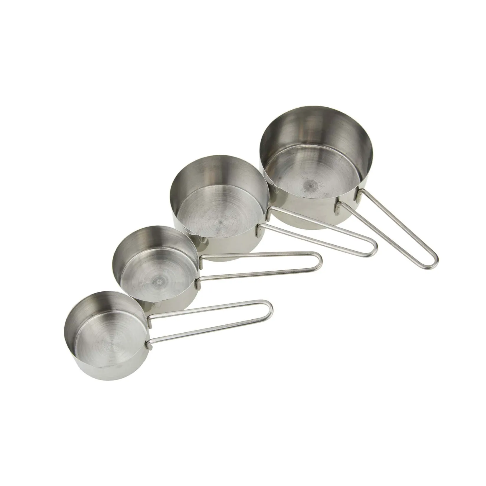 Hot Set of 4 Stainless Steel Measuring Cups Baking Supplies & Equipment