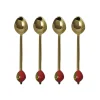 Outlet Set of 4 Strawberry Dessert Spoons Cutlery|Tableware Brands
