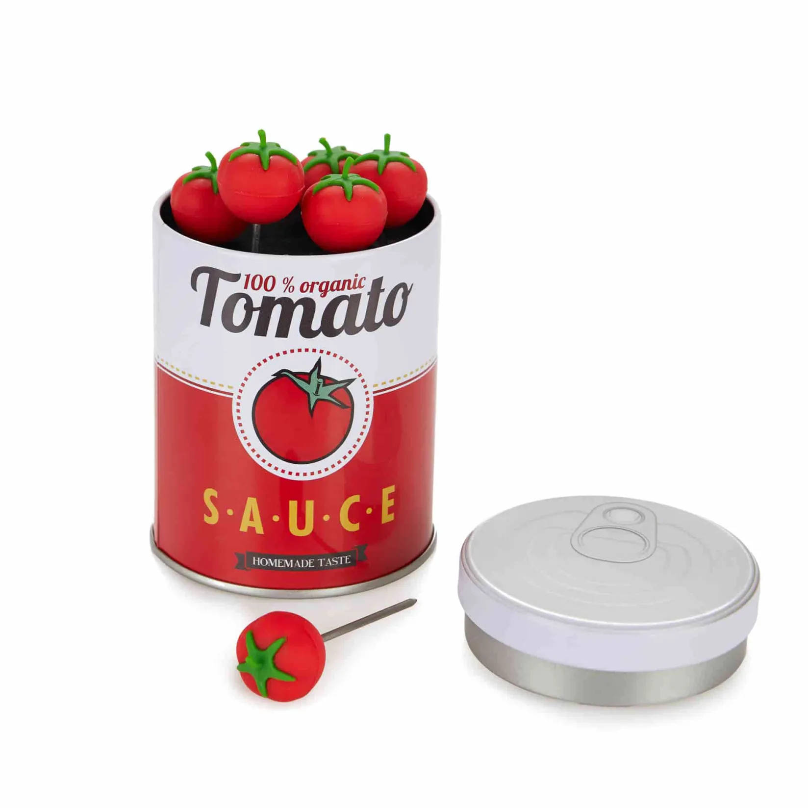 New Set of 6 Tomato Cocktail Sticks in a Tin Tableware Brands|Serveware
