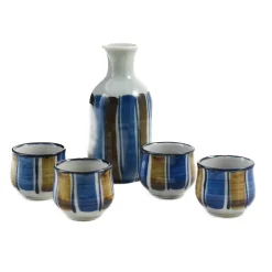 Clearance Shima Sake Set, 5 Pieces Tableware Brands|Japanese Ingredients