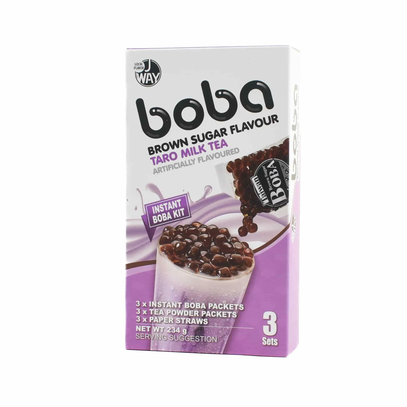 Clearance Short Dated Brown Sugar Boba Taro Milk Tea Kit, 3 sets Ingredients Brands|Drinks