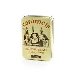 Sale Short Dated French Salted Butter Caramels in Gift Tin, 150g French Ingredients|Chocolate & Sweets