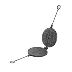 Cast Iron Wafer Iron, 15cm Pots & Pans